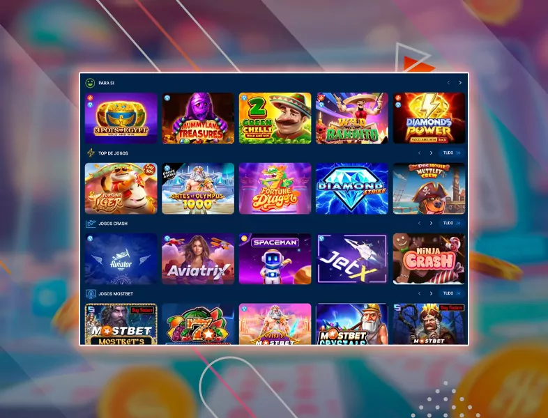 Explorar as caraterísticas do casino
