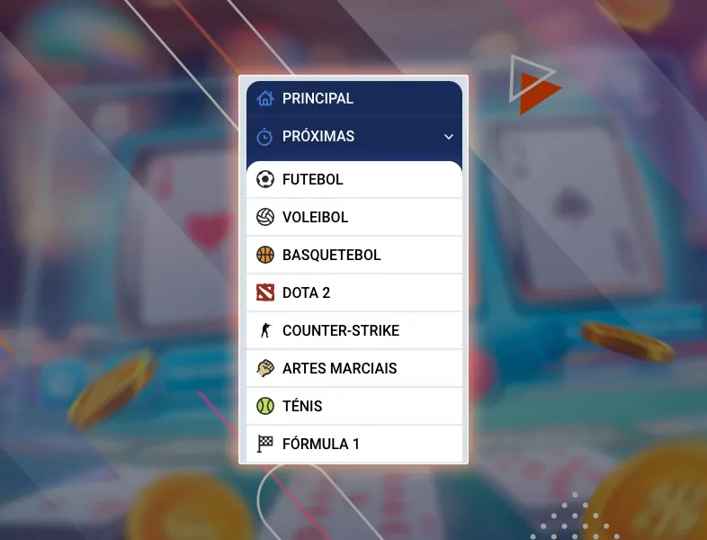 Escolha do esporte desejado
